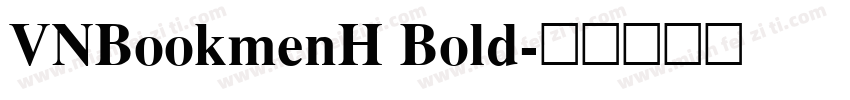 VNBookmenH Bold字体转换